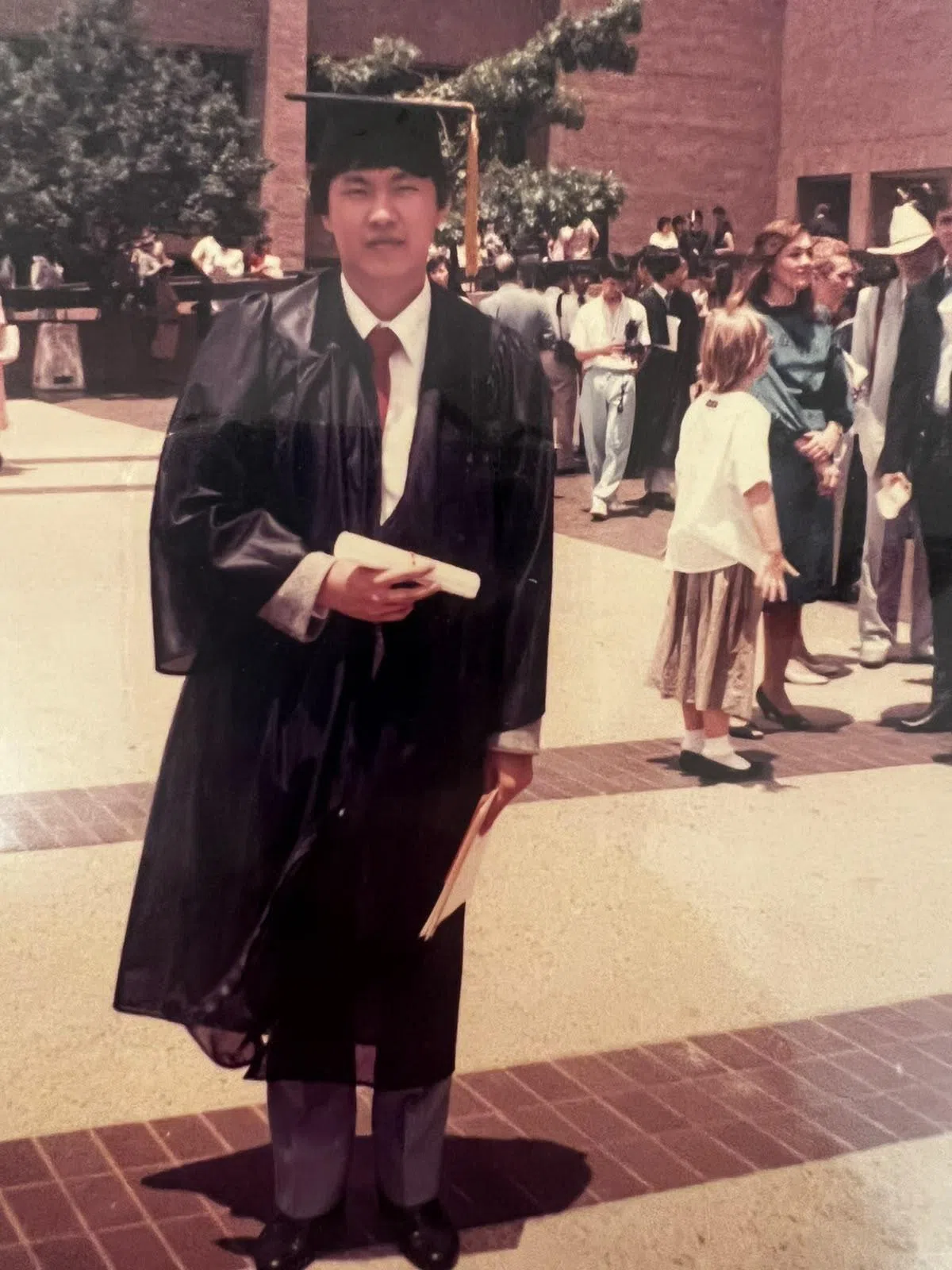 翁家良1986年从美国得克萨斯大学的电脑科学系毕业。（受访者提供）