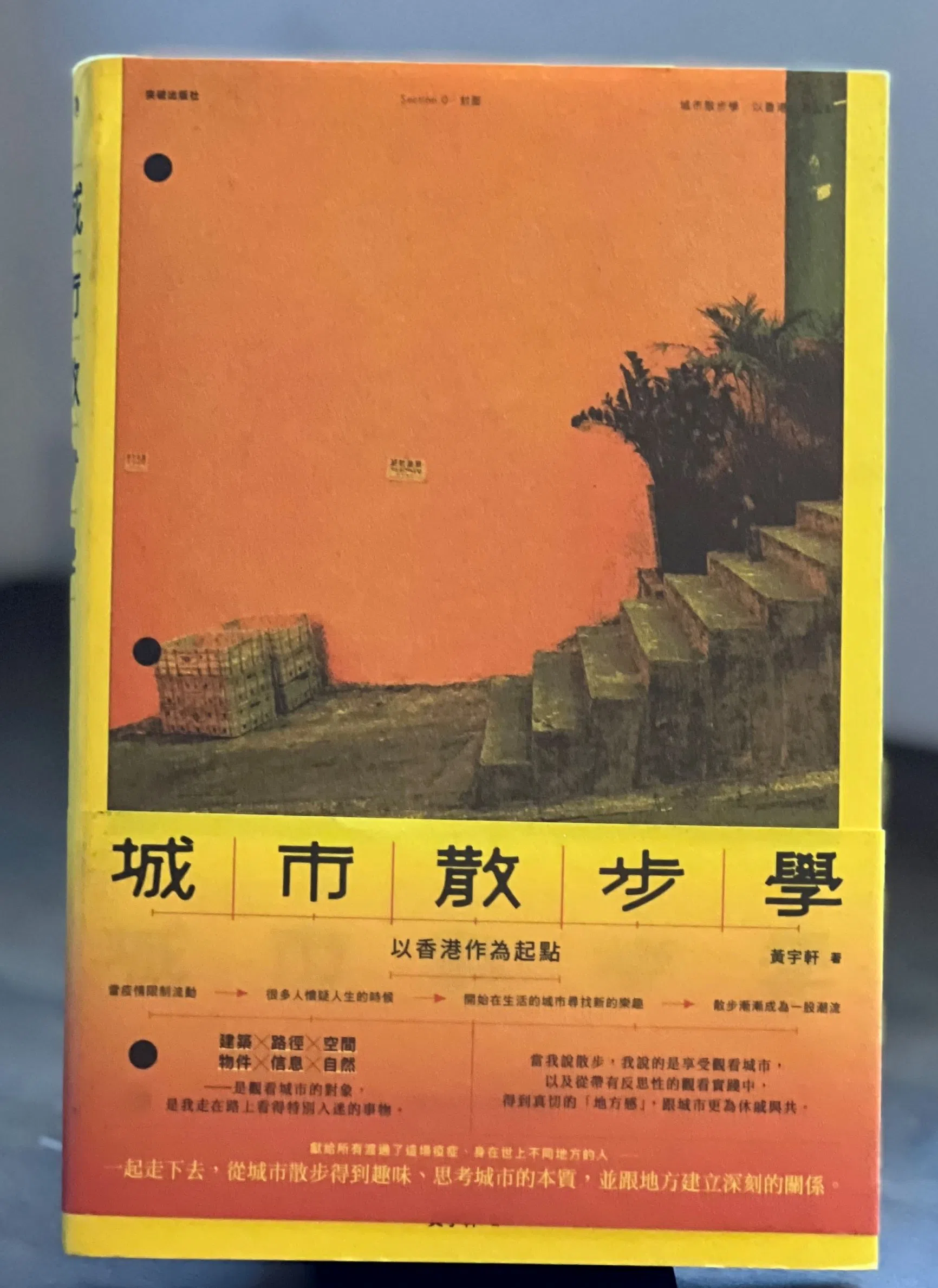 《香港散步学》在草根书室有售。（叶孝忠摄）
