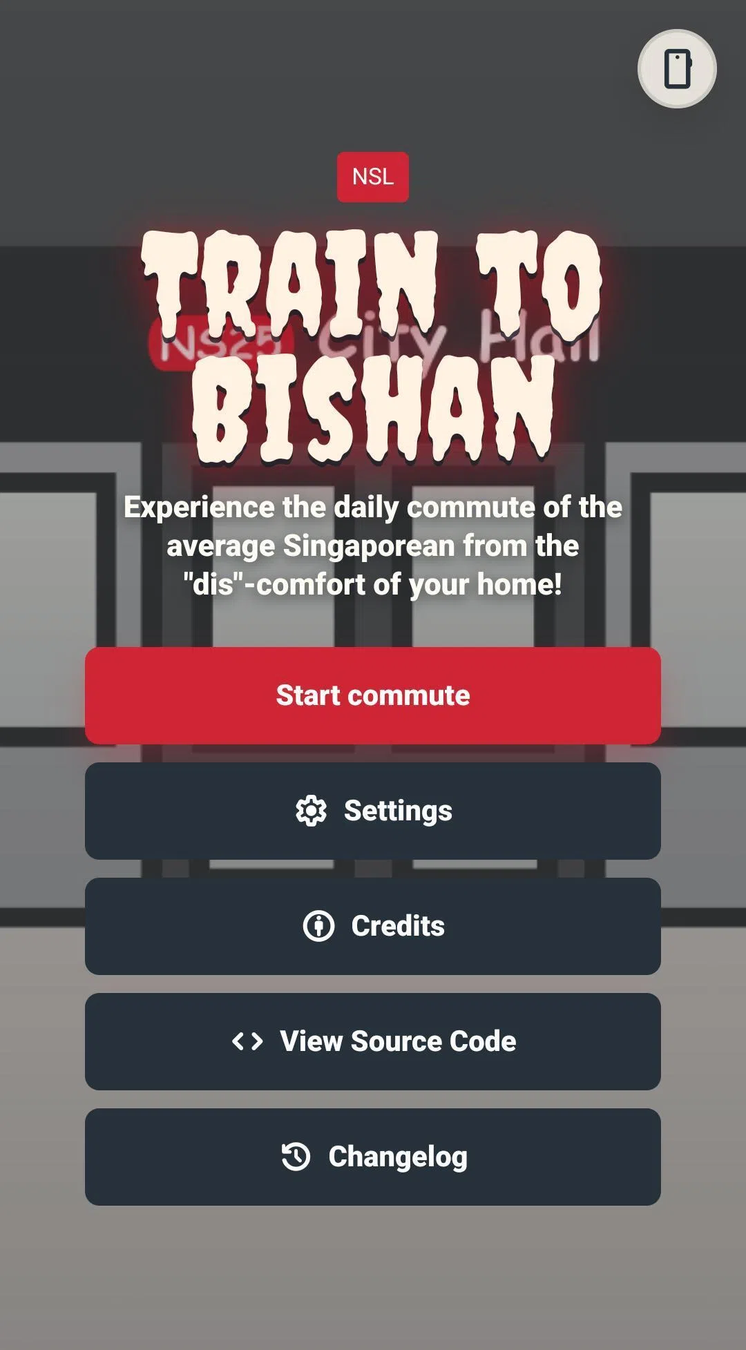 游戏取名为“Train to Bishan”（意为前往碧山的地铁），团队指灵感源自韩国电影“Train to Busan”（釜山行）。（受访者提供）