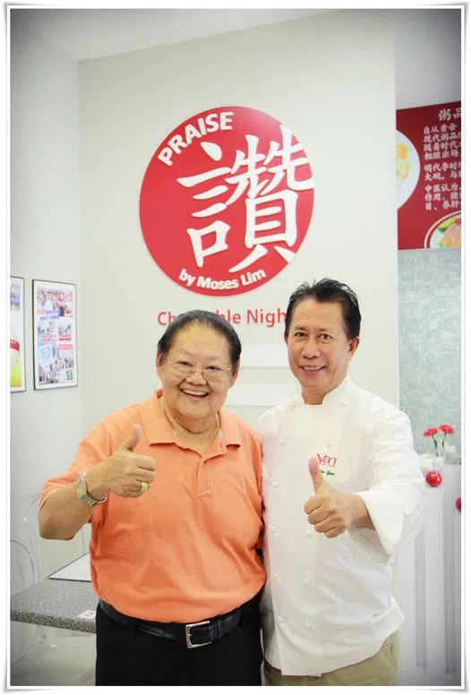 林益民（左）与甄文达（Martin Yan）两大美食家合照。（取自艺人脸书）