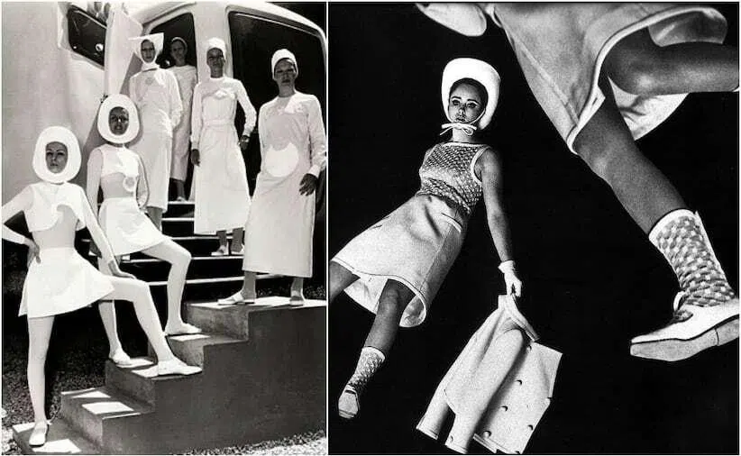 André Courrèges的“月亮女孩”（Moon Girl）系列。（André Courrèges Archive图片）