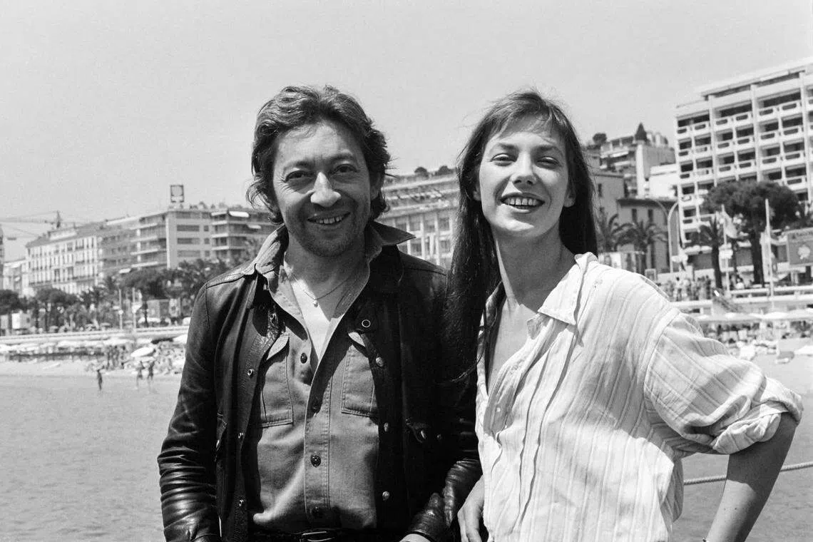 Jane Birkin与法国音乐才子Serge Gainsbourg的一段情在欧美广为人知。（法新社）