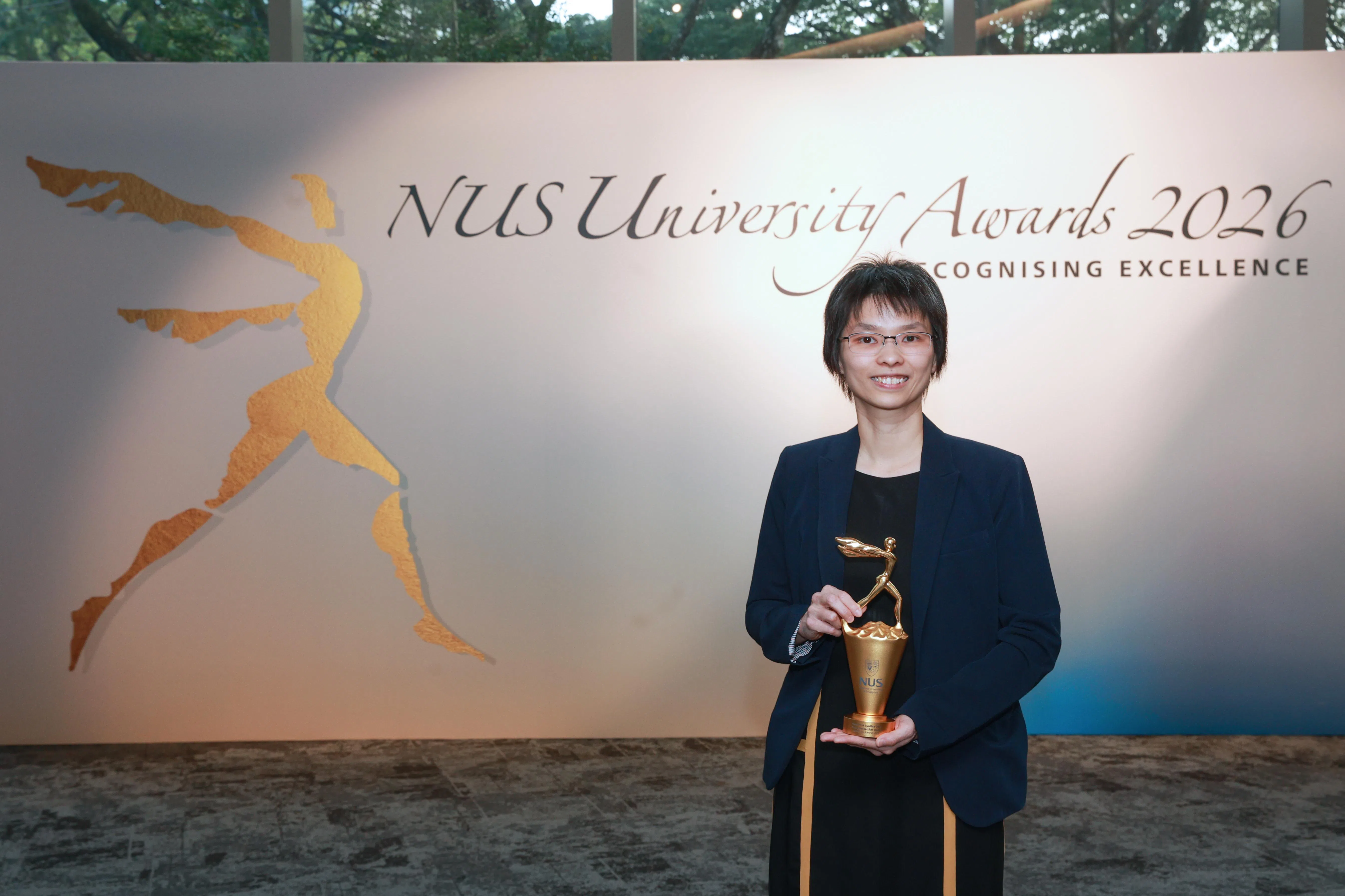 国大苏瑞福公共卫生学院副教授陈惠君获颁杰出年轻研究员奖。（国大提供）