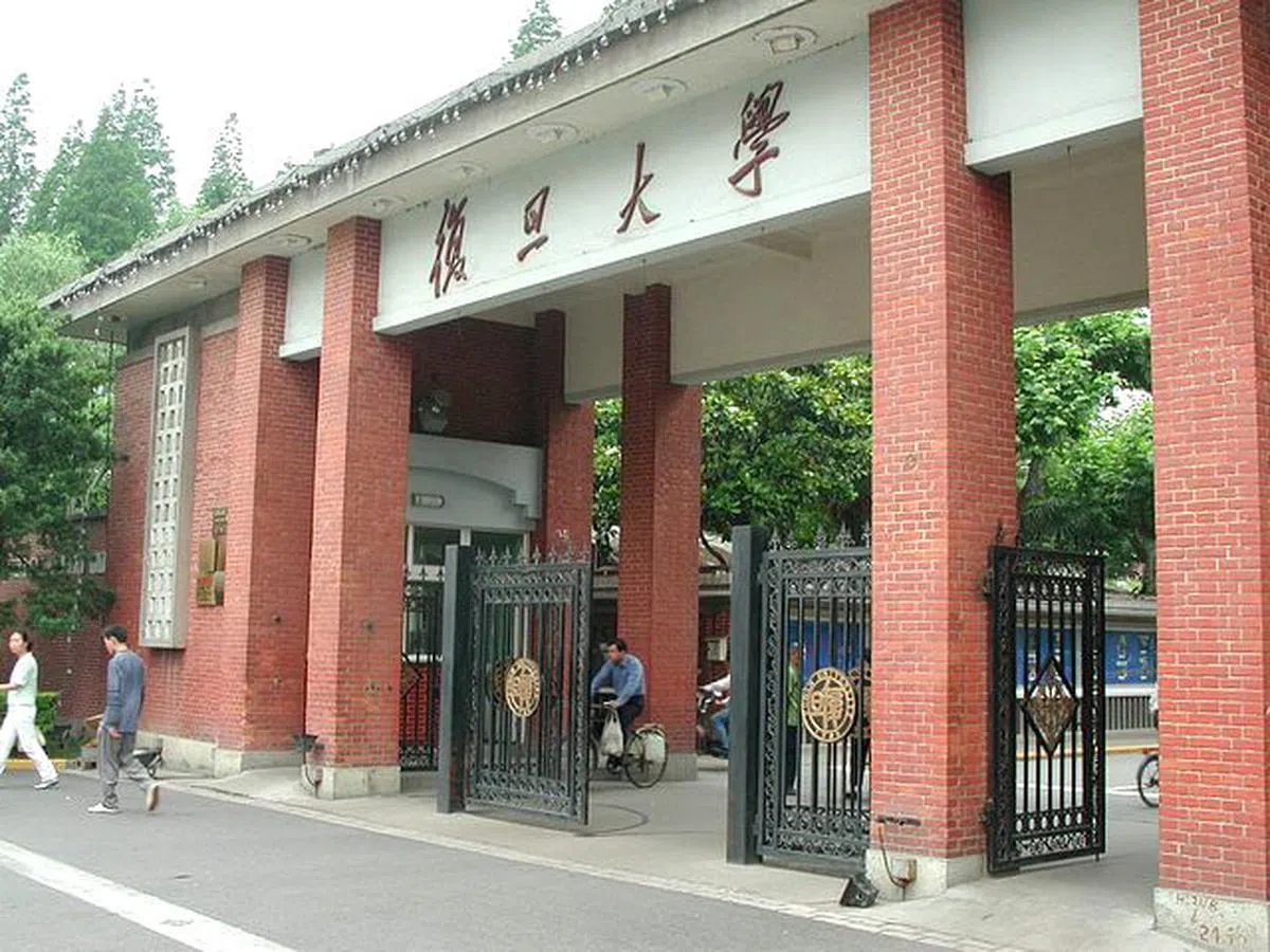 复旦大学的正门口。（互联网）