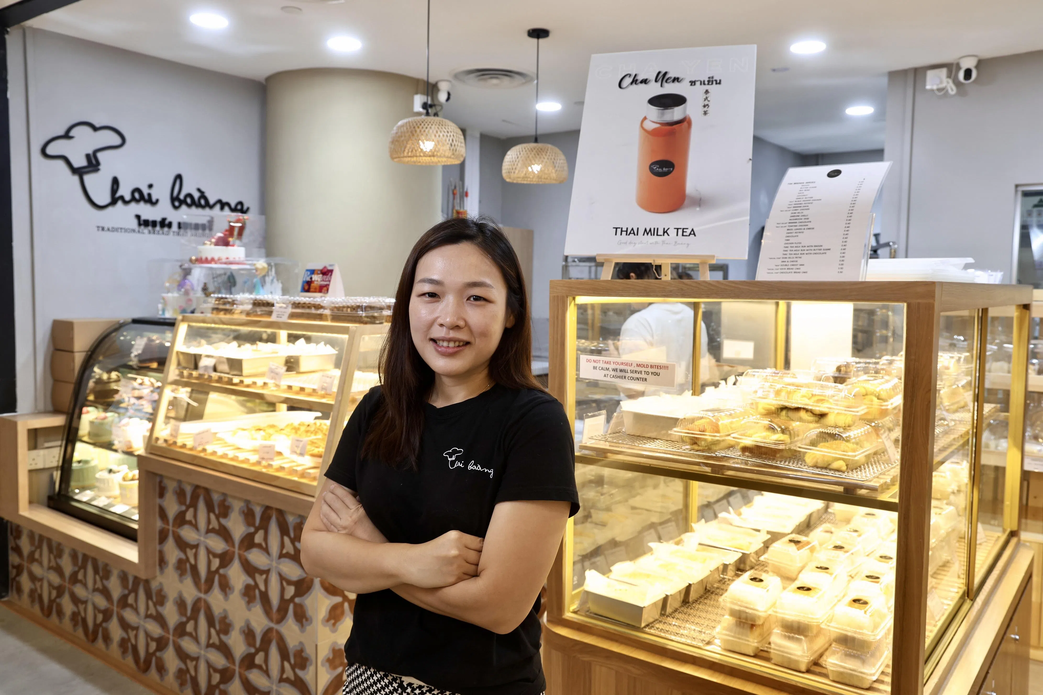 泰式面包店Thai Baang的创办人蔡慧渟，到泰国学做传统铁盒面包。（特约陈来福摄）