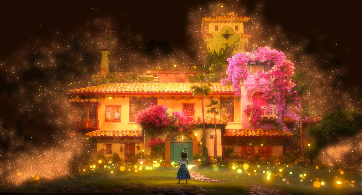《魔法满屋》亮丽的画面为电影添加了可看性（Disney+ 提供）。