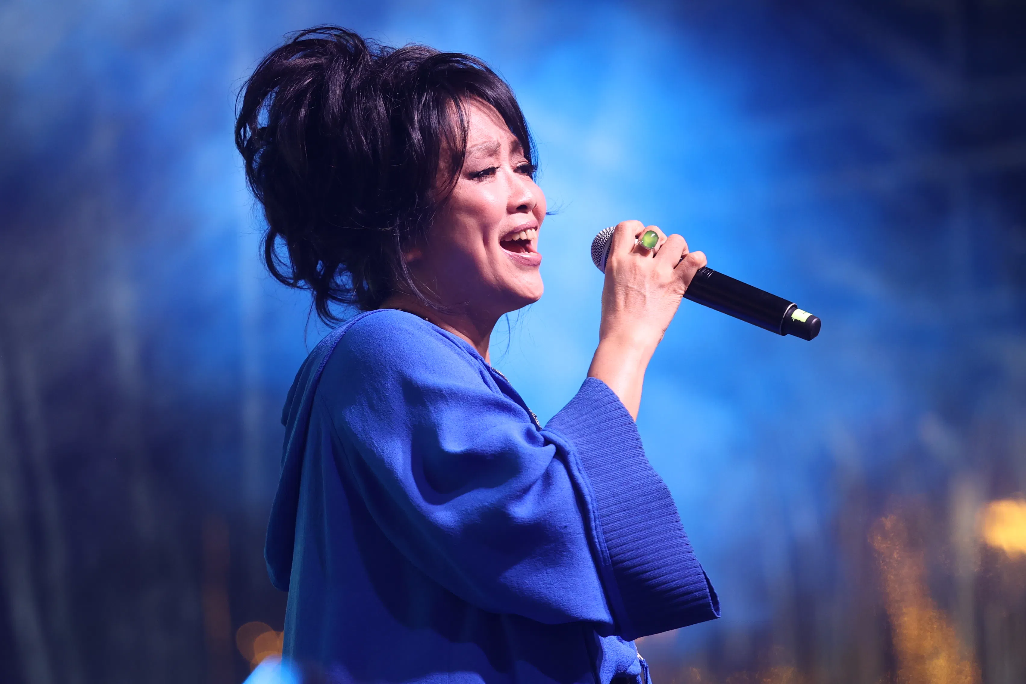 台湾校园民歌代表齐豫演唱《橄榄树》《船歌》等经典。（关俊威摄）