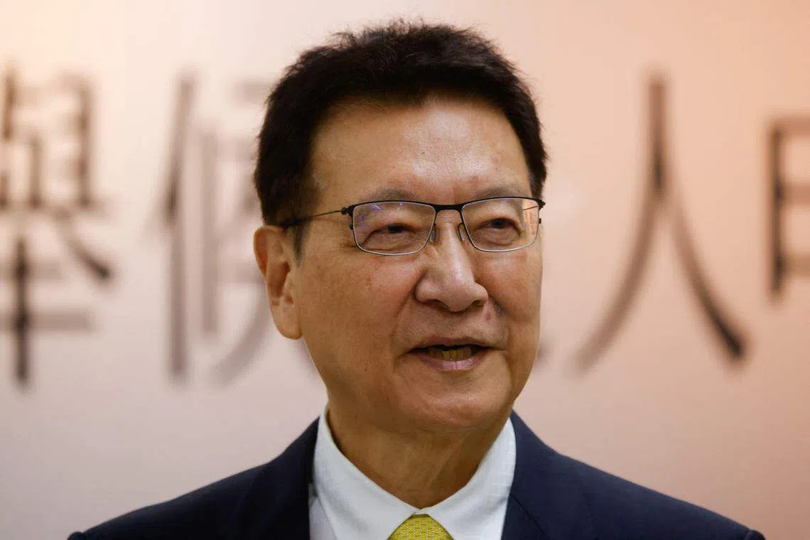 国民党副总统候选人赵少康12月13日强调，若当选一年内没有推动内阁制，他将辞去副总统职务。（路透社档案照）