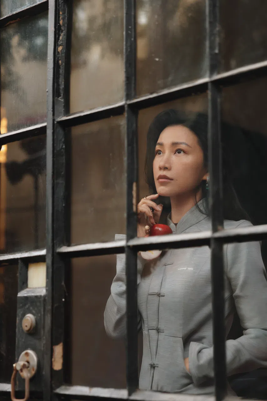 陈漫：别人可以学或模仿你的风格，一旦作品被借鉴甚至被模仿，说明你已经有一定影响力。（刘圣奇摄）
