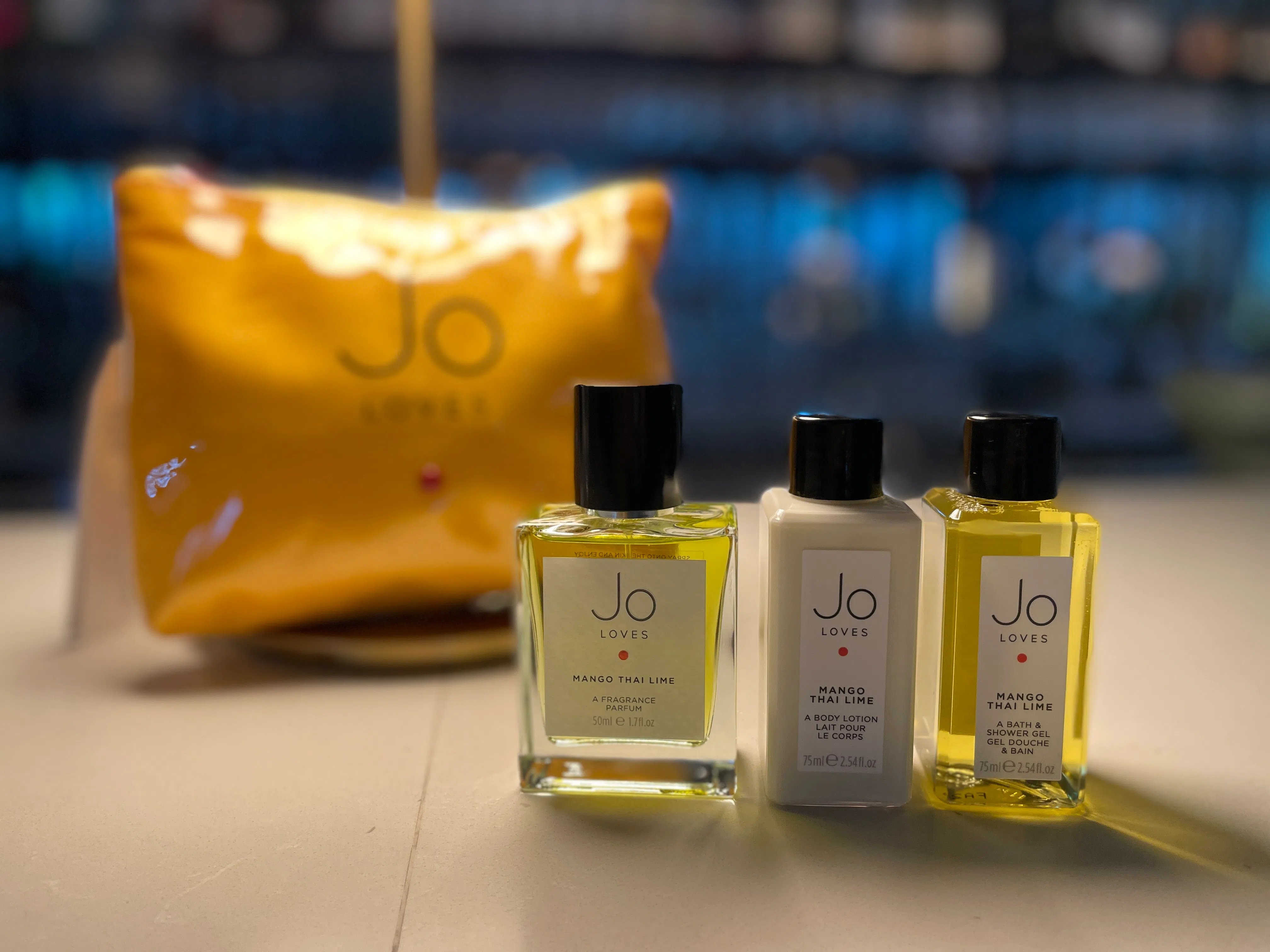 祖玛珑的“Jo Loves”芒果泰国青柠沐浴与润肤产品，将独家在泛太平洋酒店供房客使用。（林方伟摄）