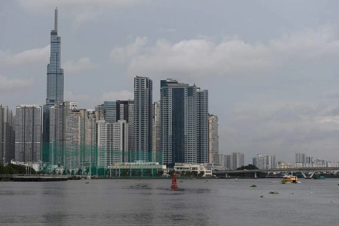 温纳集团修建2018年修建的越南第一高楼，成为胡志明市建筑天际线的绝对地标。（法新社）