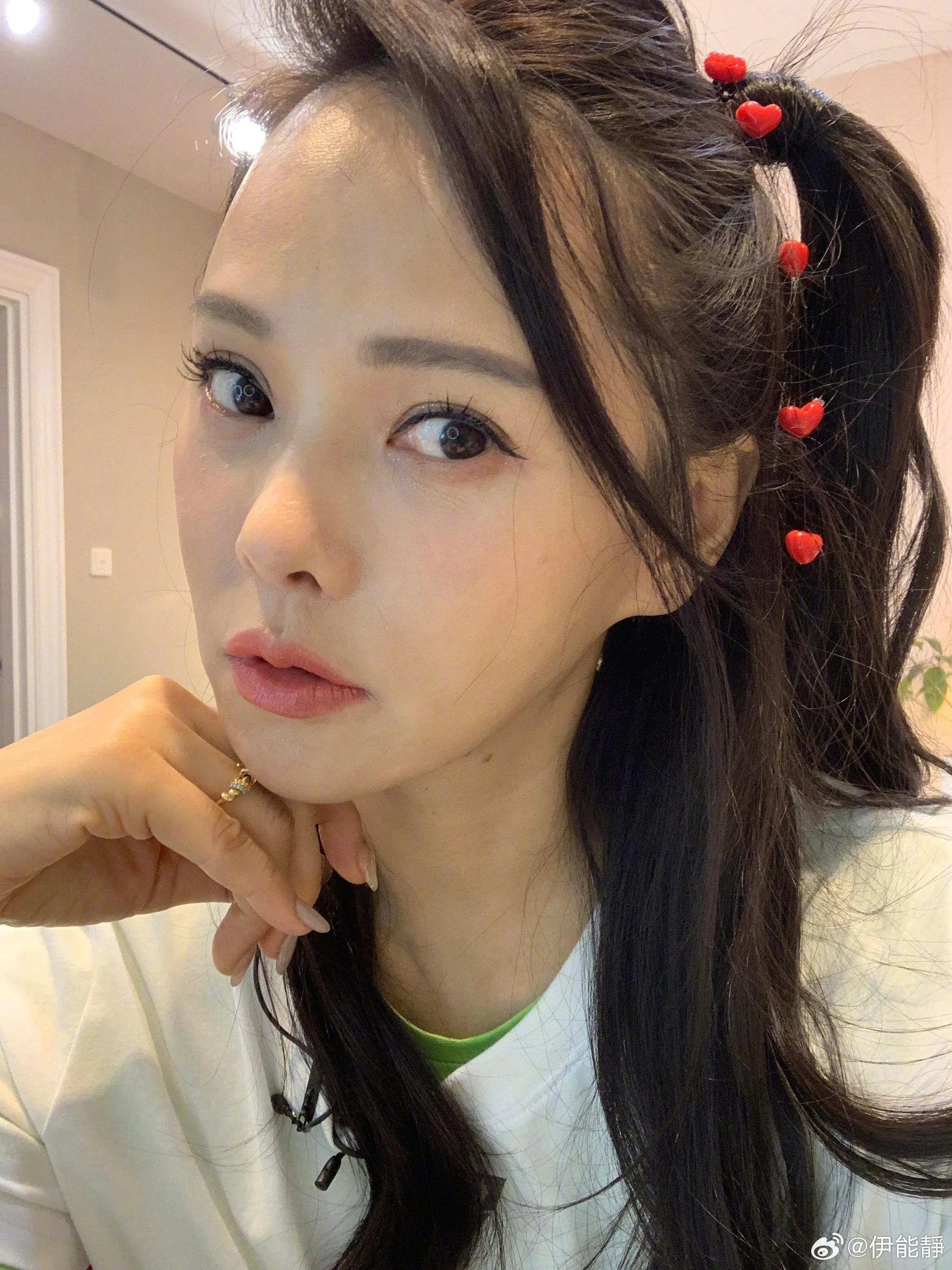 伊能静自认爱美，所以会好好保养。（取自伊能静微博）
