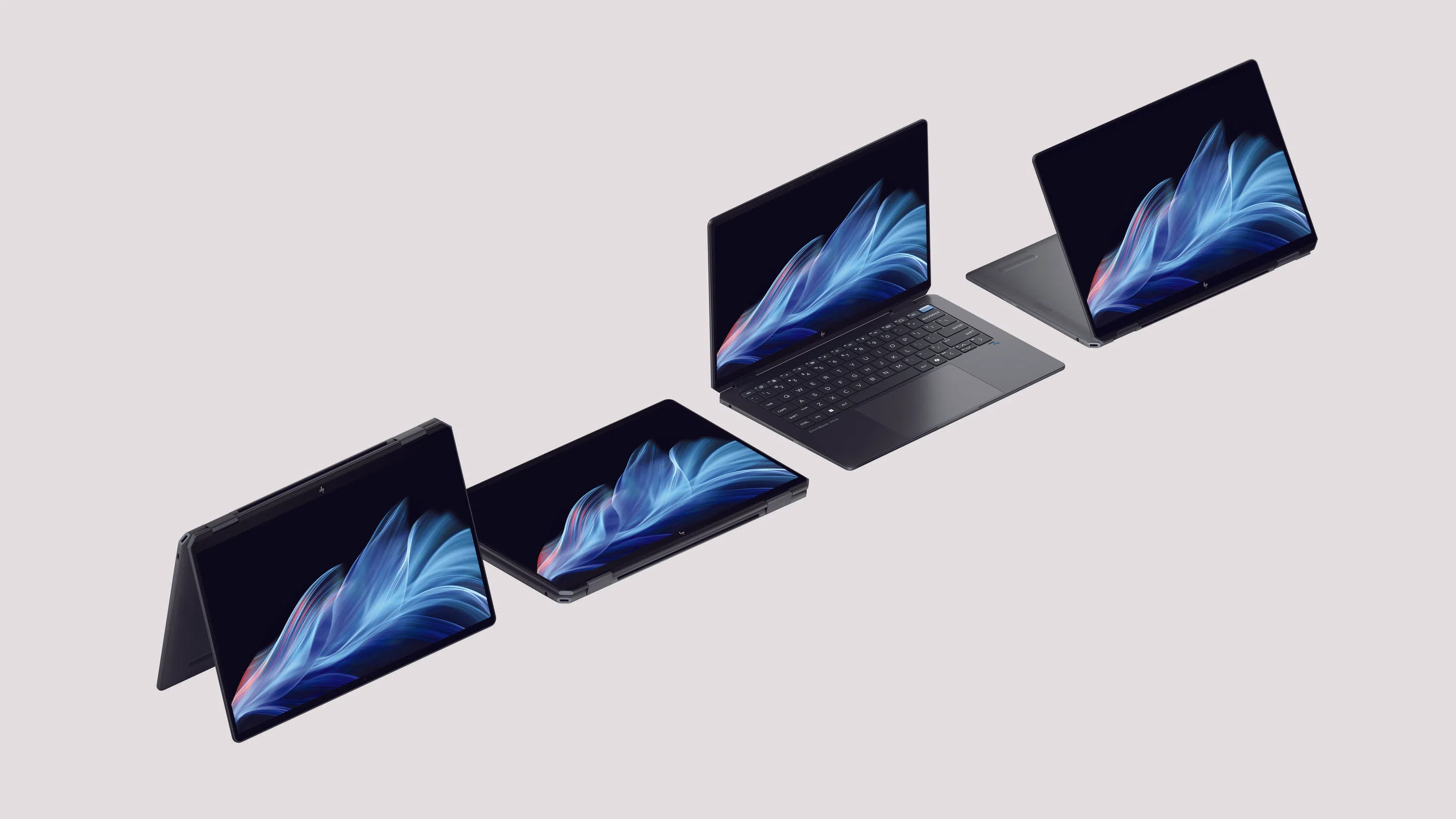 OmniBook Ultra Flip二合一变形AI笔电采用3K OLED屏幕。（惠普提供）