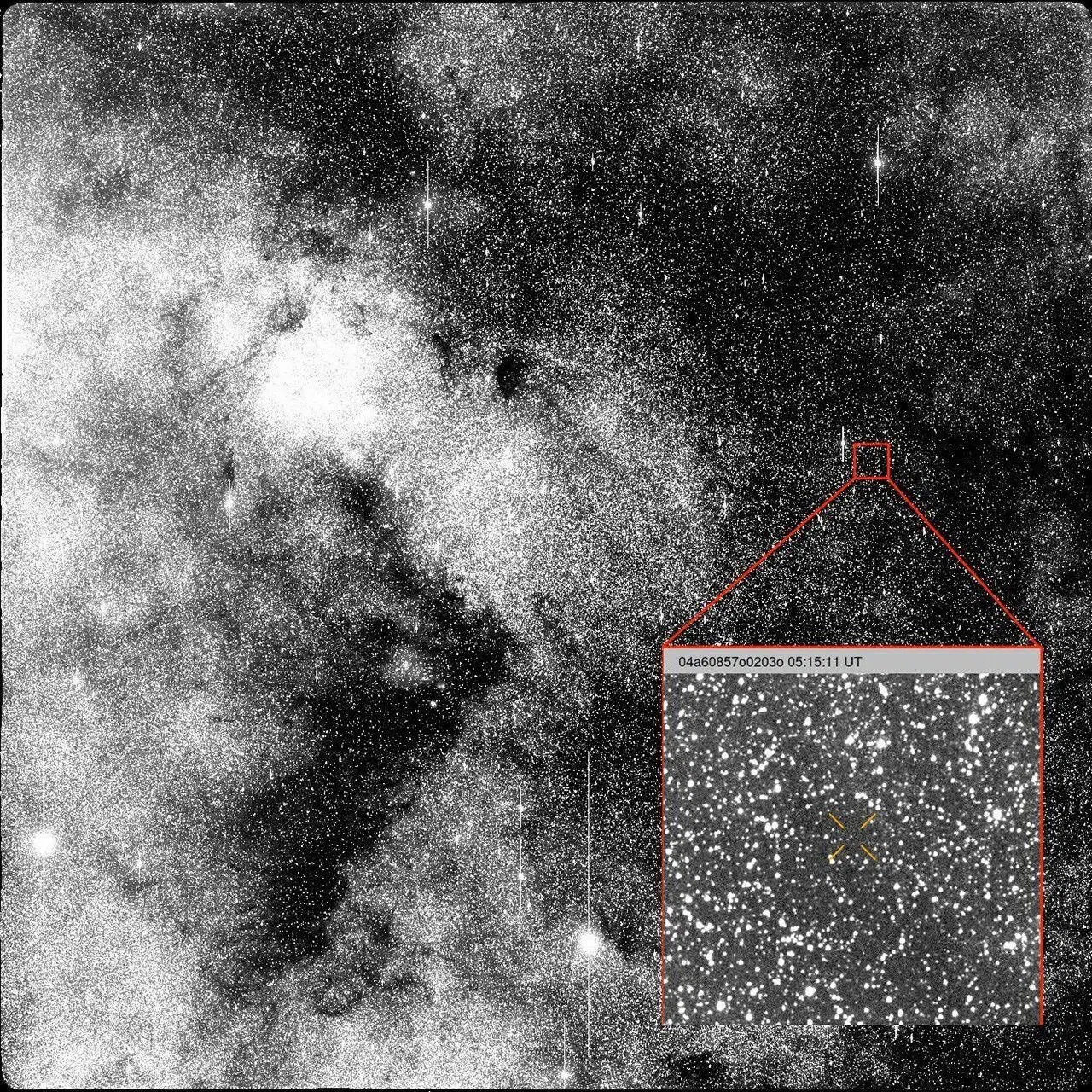 2025年7月1日，位于智利的ATLAS巡天望远镜在繁星中发现3I/ATLAS。（NASA网站）