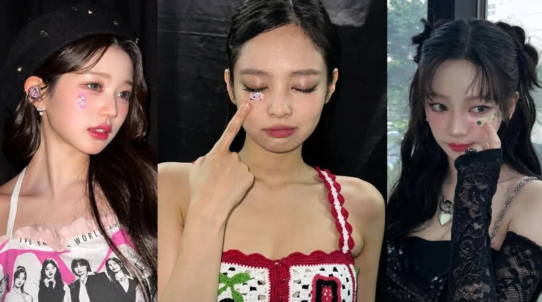 Jennie的一次受伤让“创可贴妆”意外登上热搜，随后在韩流女团中蔓延开来。（互联网）