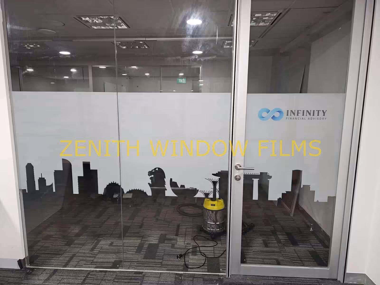 Sticker decal printing printing - installation by Zenith Window Films 5