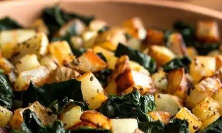 Sautéed Potatoes With Black Kale and Nigella