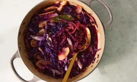 Gluten-Free Red Cabbage Glazed With Maple Syrup