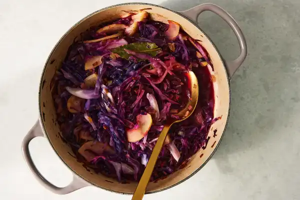 Gluten-Free Red Cabbage Glazed With Maple Syrup