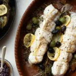 Gluten-Free Monkfish Roasted With Herbs and Olives Recipe