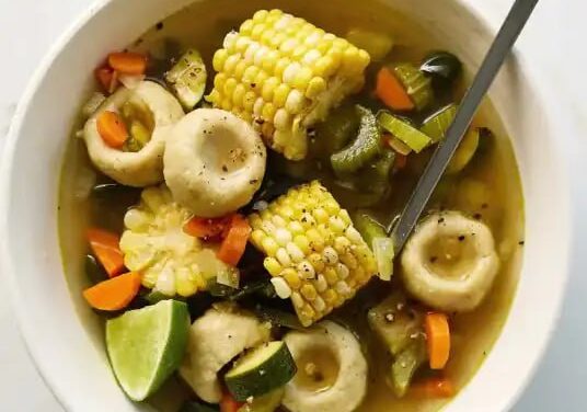 Gluten-Free Summer Vegetable Soup with Masa Dumplings