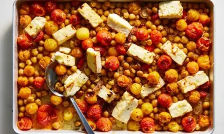 Gluten-Free Sheet-Pan Feta With Chickpeas and Tomatoes