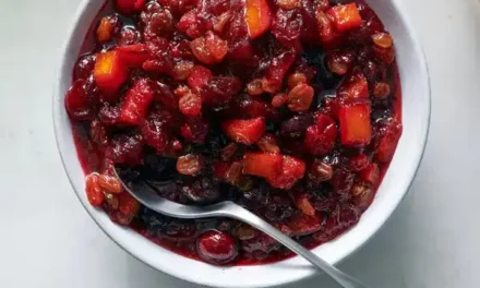 Cranberry Sauce With Orange and Golden Raisins