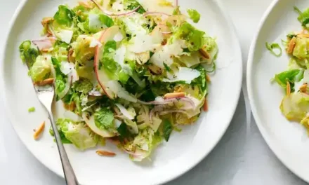 Crunchy Brussels Sprouts and Apple Slaw