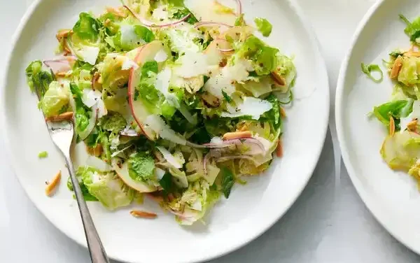 Crunchy Brussels Sprouts and Apple Slaw