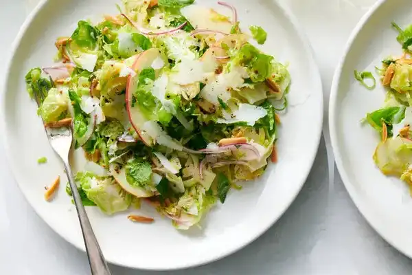 Crunchy Brussels Sprouts and Apple Slaw