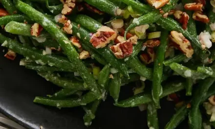 Green Bean Salad with Hot Mustard Dressing