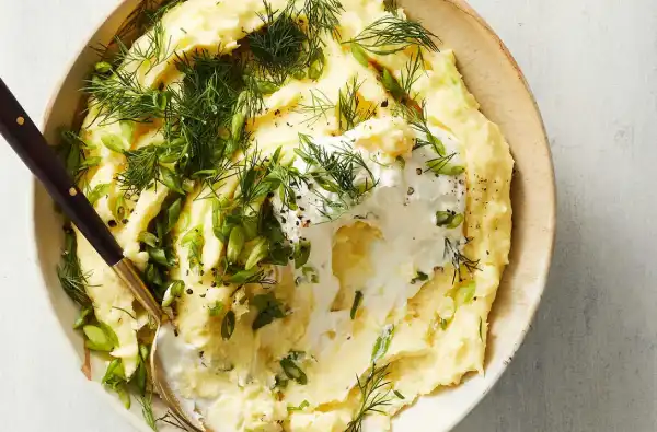 Herby Mashed Potatoes With Labneh