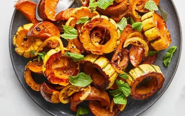 Maple-Roasted Squash With Charred Lemon