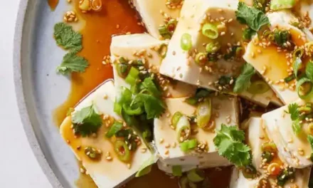 Gluten-Free Silken Tofu With Spicy Soy Dressing