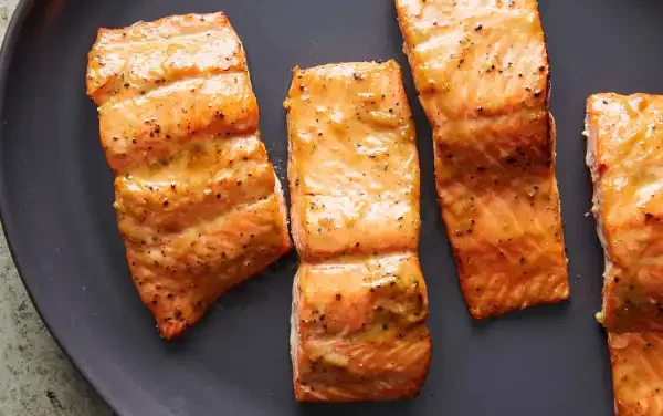 Gluten-Free Roasted Salmon Glazed With Brown Sugar and Mustard