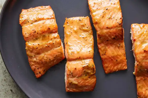 Gluten-Free Roasted Salmon Glazed With Brown Sugar and Mustard