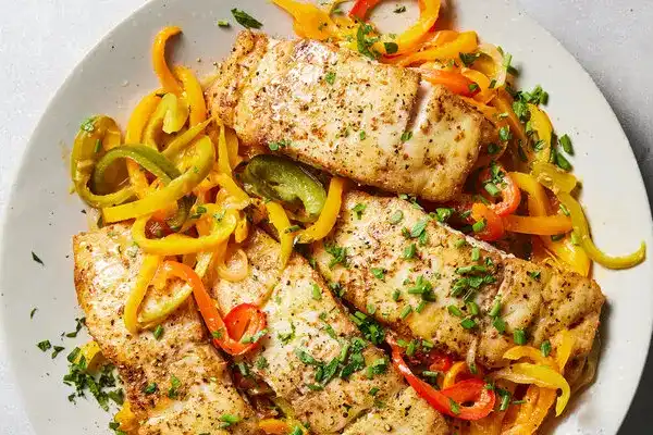 Quick & Tasty 30-Minute Gluten-Free Baked Fish with Tender Peppers