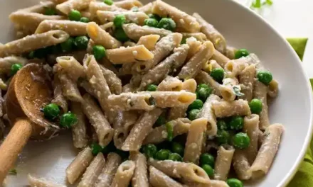 Creamy & Delicious Penne with Peas – Ready in 25 Minutes!