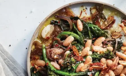 Gluten-Free Pressure Cooker Garlicky Beans With Broccoli Rabe