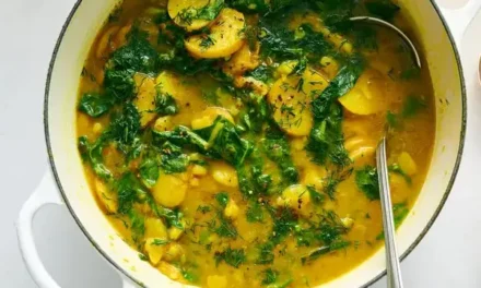 Golden Potato and Greens Soup – A Creamy, Nourishing Bowl of Comfort!