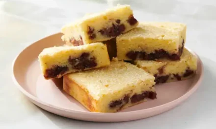 Gluten-Free Baked Red Bean Nian Gao (Mochi Cake) –Number 1 Sticky-Sweet Celebration Cake