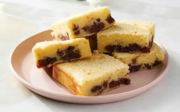 Gluten-Free Baked Red Bean Nian Gao (Mochi Cake) –Number 1 Sticky-Sweet Celebration Cake